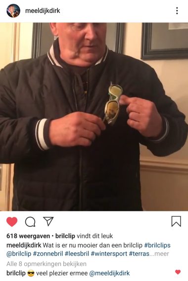 Dirk Meeldijk heeft zelfs een promotiefilmpje gemaakt van de BrilClip